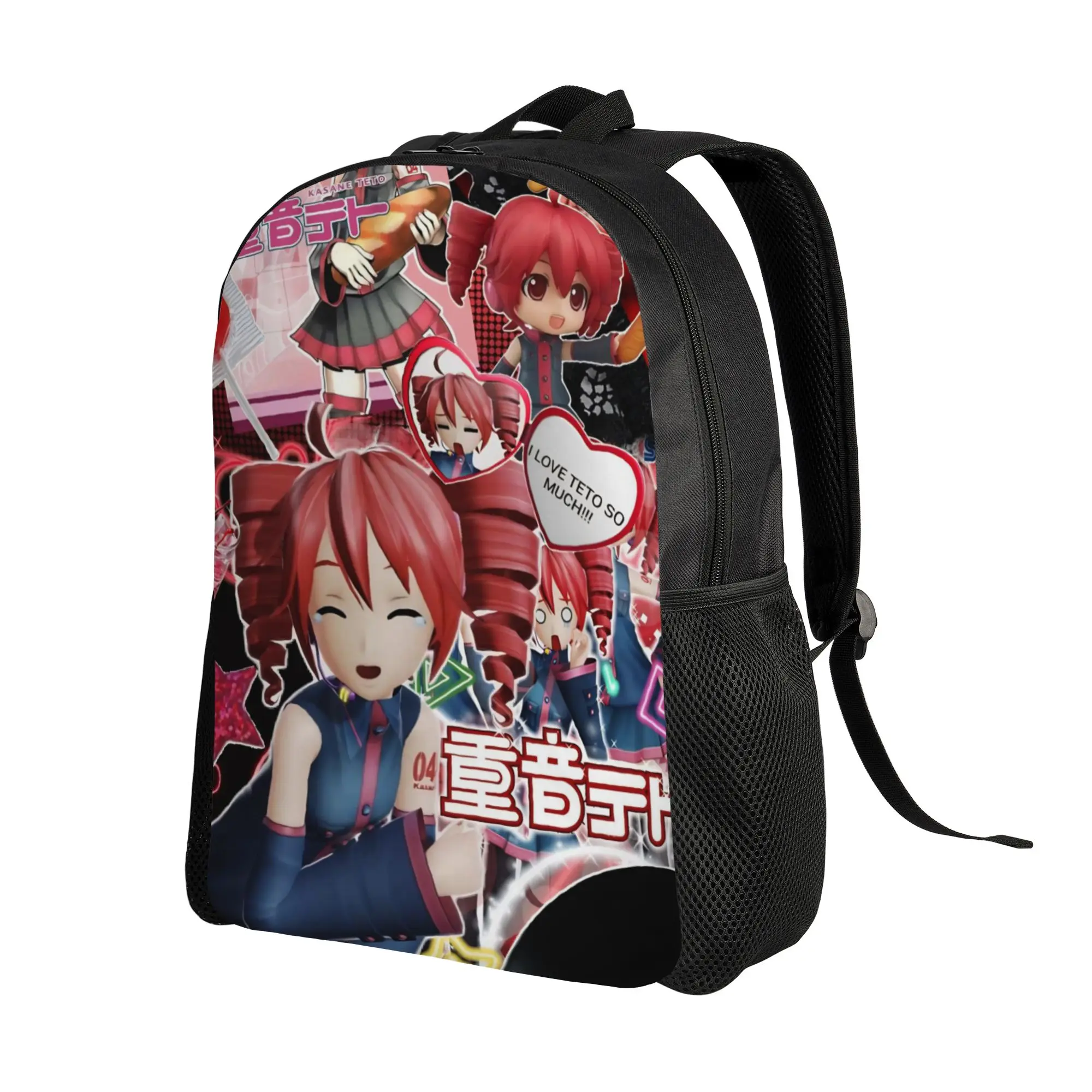 Pearto Poteto Anime Kasane Teto Virtual Singer Backpack University Backpacks Men Design Breathable High School Bags Rucksack