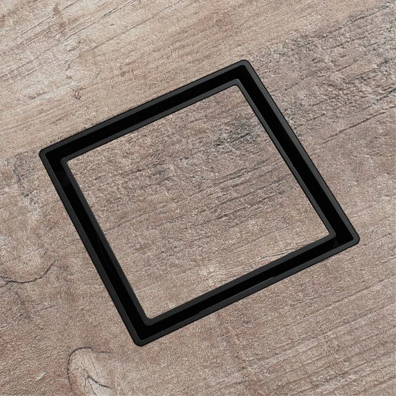 Imagem -05 - Desodorizante de Fluxo Grande e Insect Proof Copper Floor Drain Banheiro e Varanda Universal Preto 115x115 mm Quente