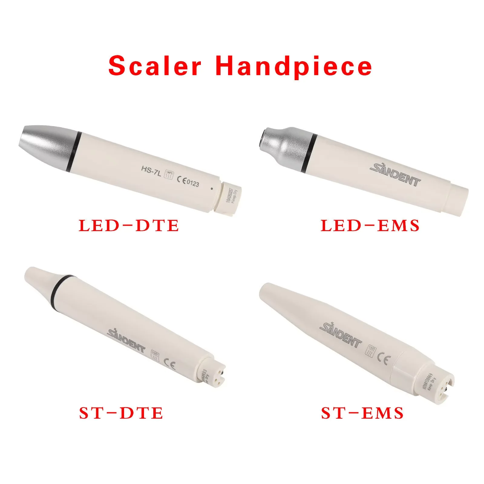 

Dental Ultrasonic Piezo Scaler Handpiece Fiber OpticLED/NO-LED Fit Cavitron EMS Woodpecker/DTE SATELEC