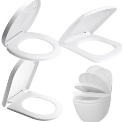 Bathroom Toilet Lid Square U Type O Type Slow Down Closed Toilet Seat Quick-Release Silent Bathroom Board