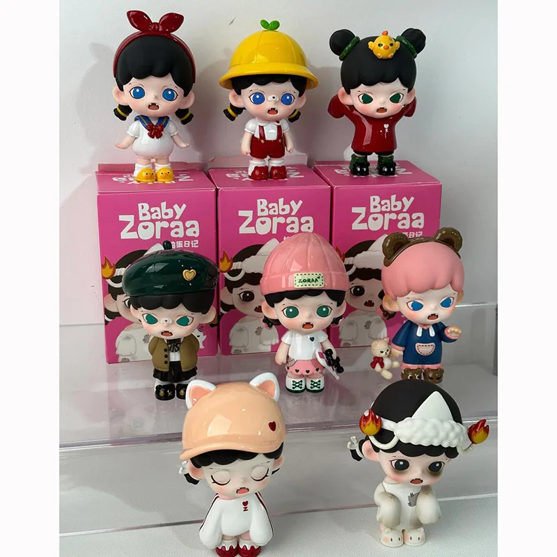 Zoraa Trick-or-Treating Diary Series Blind Box Cute Action Figures Mystery Box Cartoon Collection Ornaments Surprise Gifts Dolls