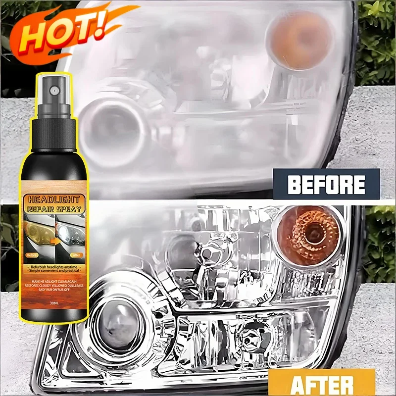 Car Lamp Restoration Polishing Kit Headlight Scratch Remover & Oxidation Cleaner Repair Paste for Headlamp Assembly Polish Wax