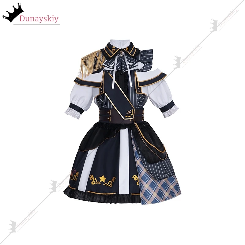 أنيمي كانا تأثيري حلي العسكرية لوليتا المعبود المرحلة XS-3XL أداء الملابس ماستر تأثيري ملابس الهالوين فستان