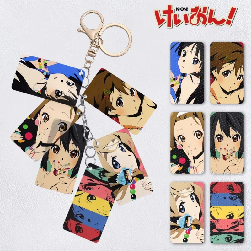 Anime K-ON！Hirasawa Yui Akiyama Mio  Keychain Cosplay Figure Pendant Keyring Figure Toy a7049