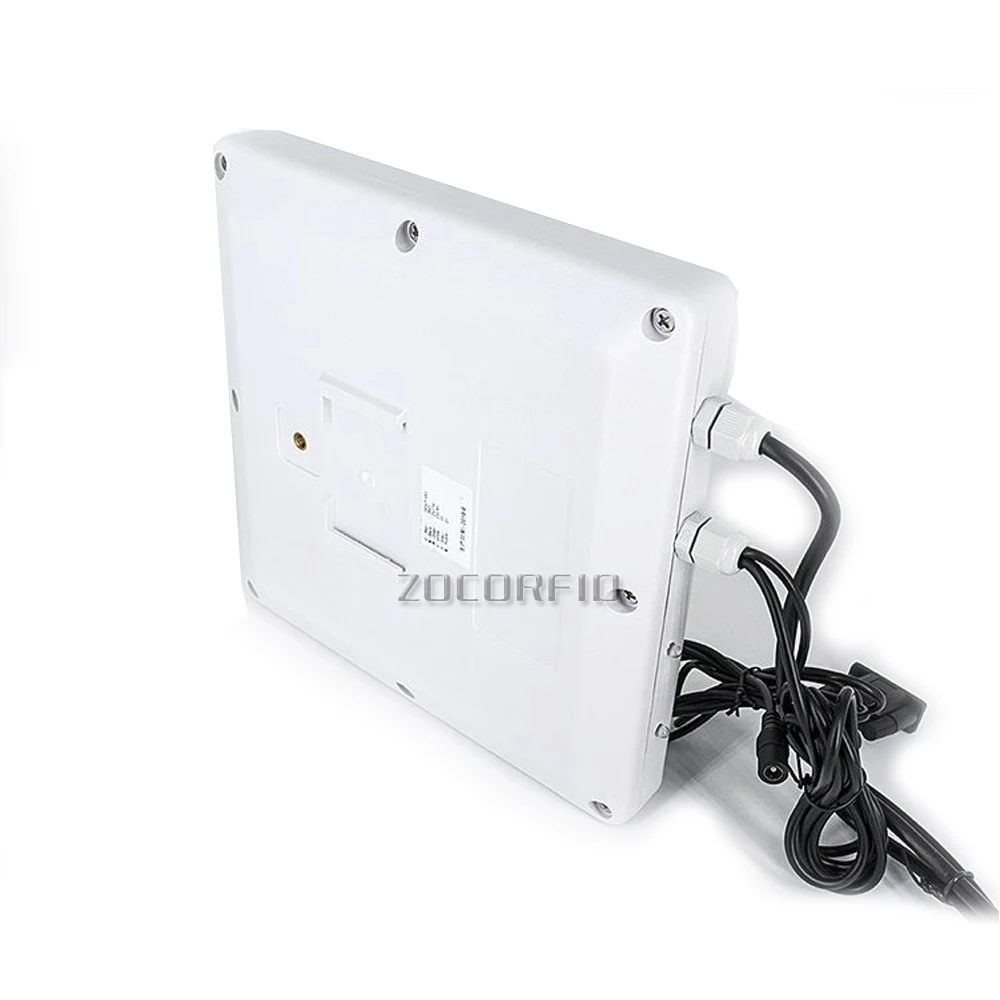 0-5M UHF Rfid Reader Long Range Built in 30dbm Circular Antenna RS232/485 WG26/34 for Vehicle Management