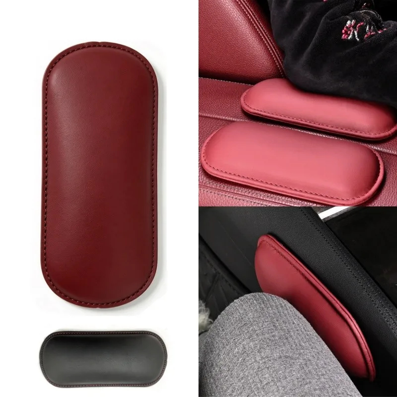 Car Elbow Rest Pad Protective Multifunctional PU Leather Car Knee Cushion Auto Center Console Leg Pads Auto Interior Accessories