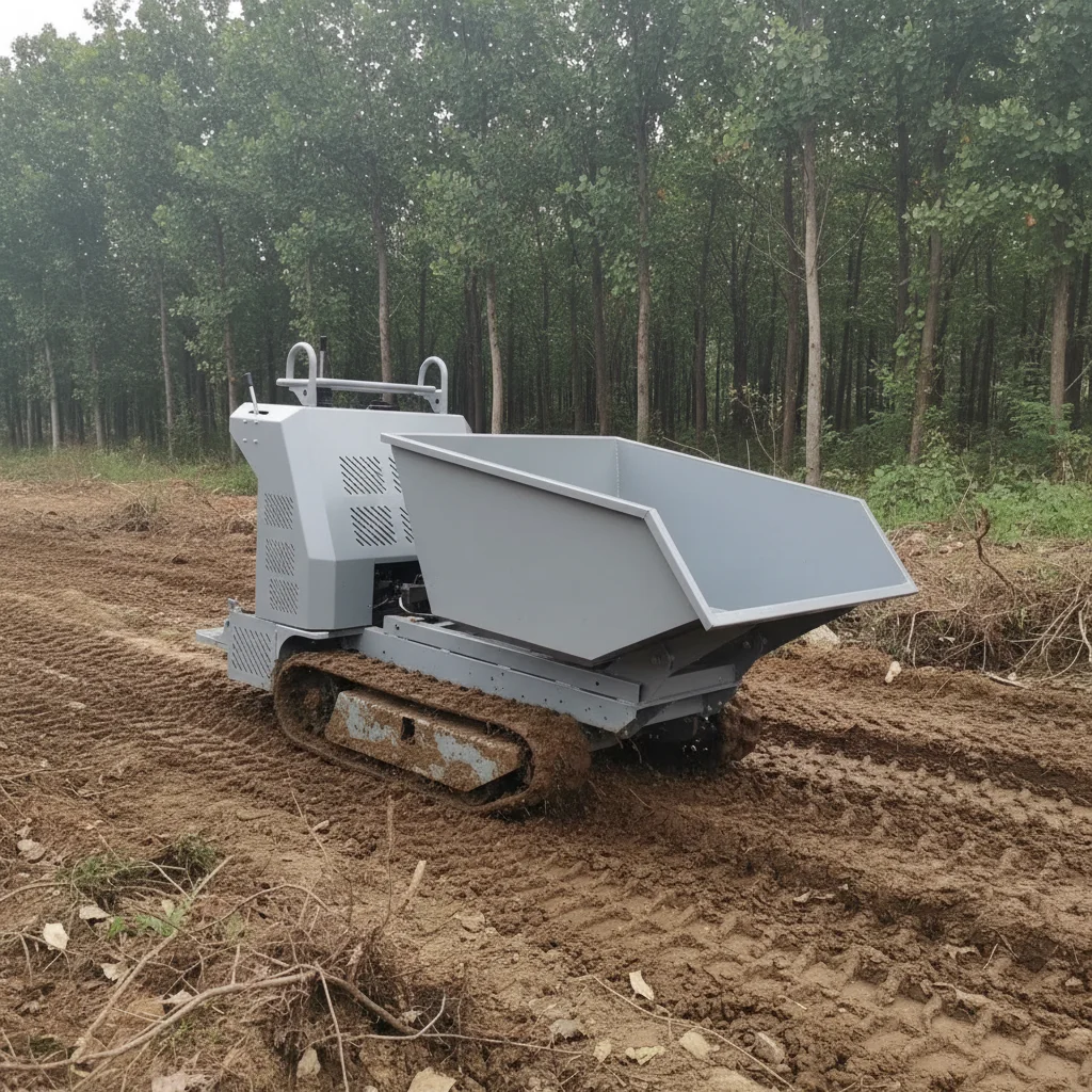 Hydraulic Mini Crawler Dumper with Hydraulic Hopper Self Tipping Track Dumper for Construction