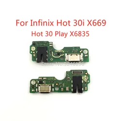 1pcs USB Charging Port Charger Base Connector For Infinix Hot 30 Play X6835 Infinix Hot 30i X669 Replace Part
