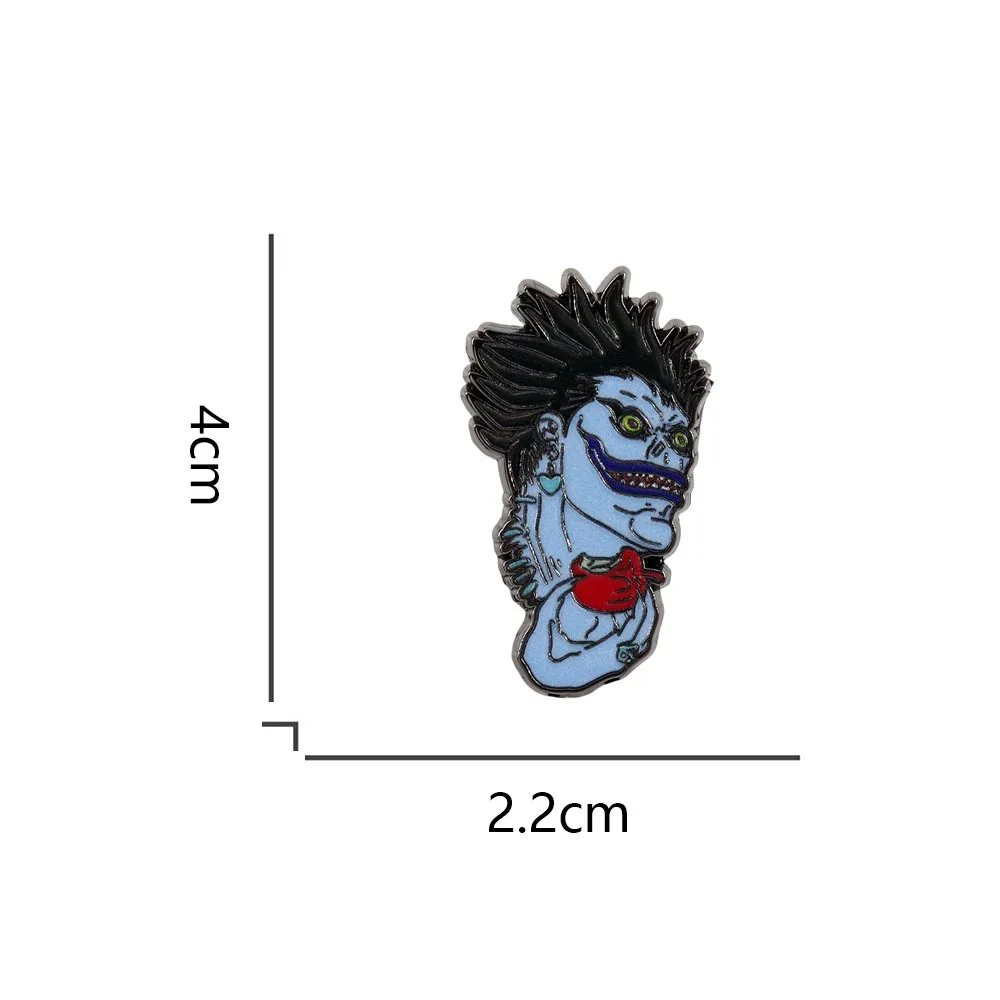 Badge de Costume de Cosplay Anime Death Note Ryuk, accessoires pour sac à dos, pendentif, accessoire en métal, broche cadeau