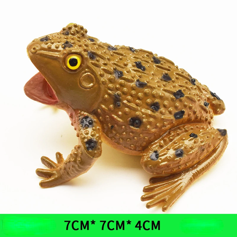 1pcs Fashion Funny Toy Simulation Frog Model Animal Toys Novelty Toad Tricky Scary Squeeze Sound Frog Toys for Kids Gift