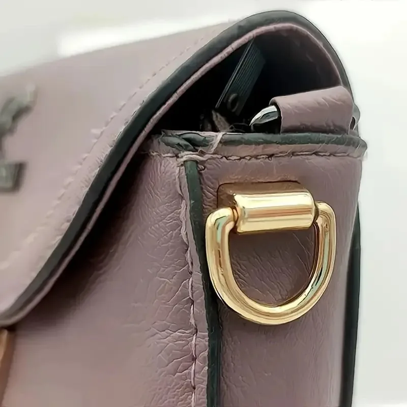 10/50/100PCS Metal Bag Side Hanger Square Ring For Handbag Strap Side Carabiner Clip Hook Chain Connector Buckle Accessories