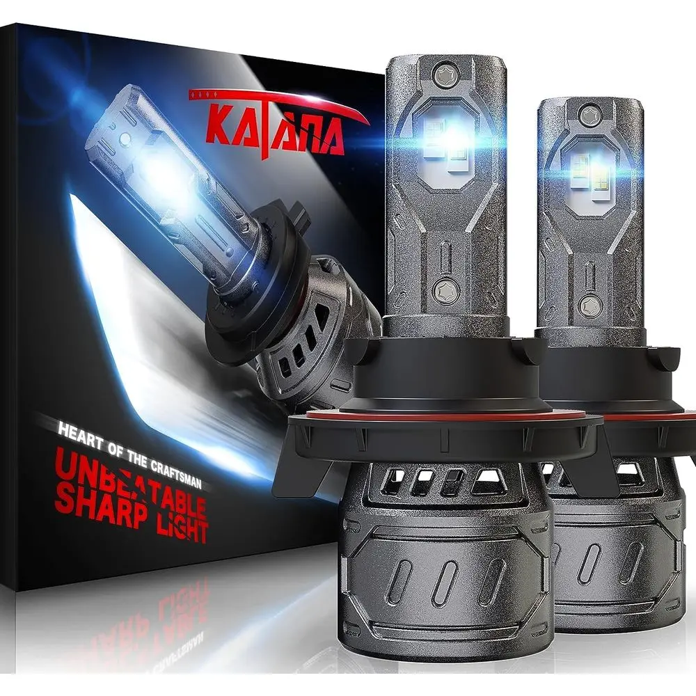 

Super Bright 9008 Light Bulb, 70W 6500K White, Plug and Play Mini Size