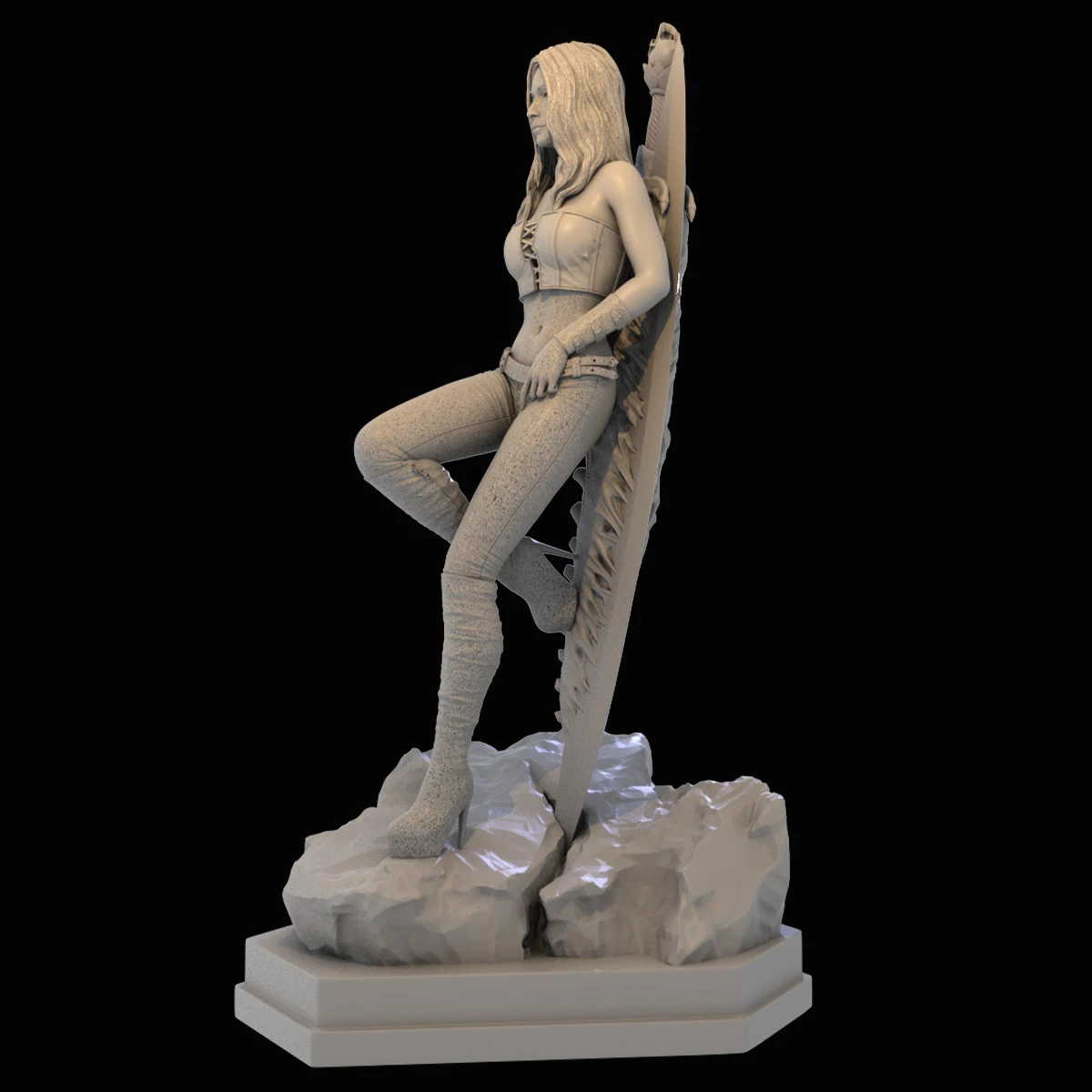 1/24 Scale Die-cast Resin Figure Model Assembly Kit Tracey Character Model Needs To Be Assembled And Unpainted