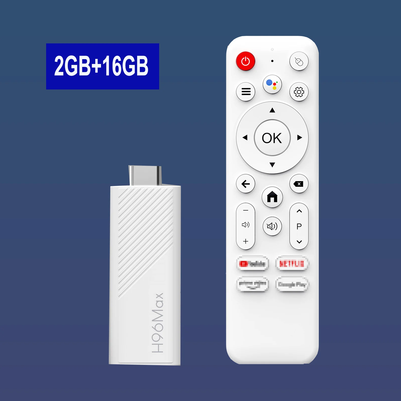 H96 MAX Android TV Stick Allwinner H313 met 2.4G Wifi 5G Wifi6 Dual Merk 8GB 16GB 4K 3D HDR Goole Voice Afstandsbediening DC 5V 2A