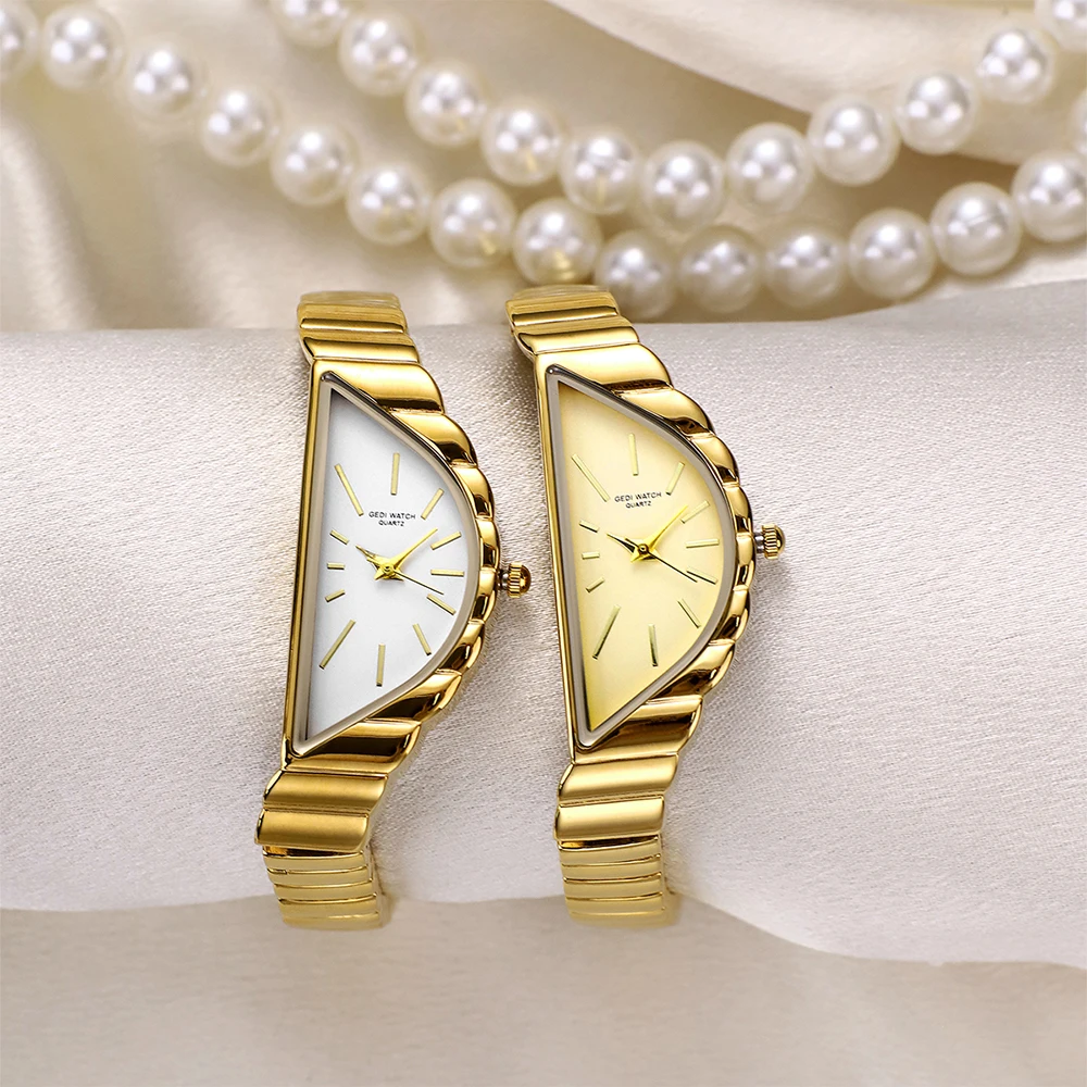 GEDI Orologio da donna di nicchia di fascia alta Orologio da polso da donna di lusso vintage Orologio da donna al quarzo in lega impermeabile di moda elegante Nuovo