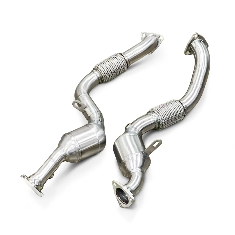 For Porsche Cayenne 957 3.64.8T 2006-2010 stainless steel automotive exhaust system catalytic converter exhaust downpipe