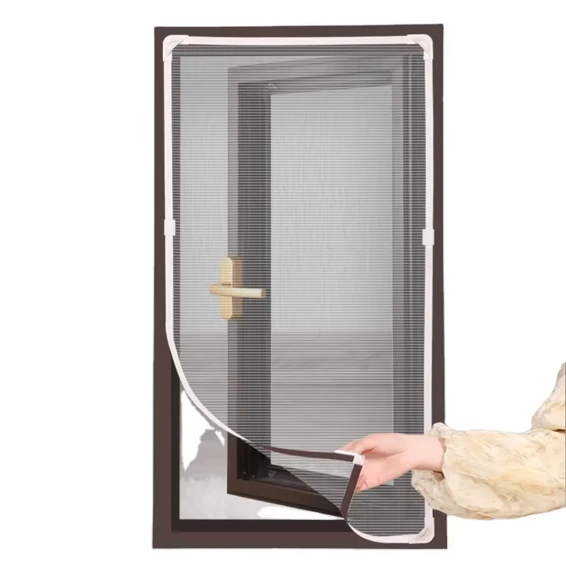 Customization New Indoor Insect Magnetic Size-customized Fly Screen Mesh Anti Mosquito Net Window Screen Window