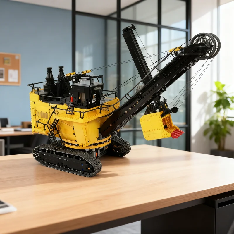 

3170pcs MOC Front Shovel Rope Excavator Technical Model Building Blocks Creative DIY Gift Display Decor Assemble Premium Adult