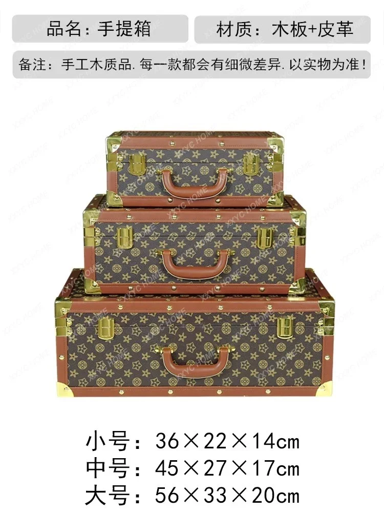 Retro letter custom suitcase large capacity high-end storage box