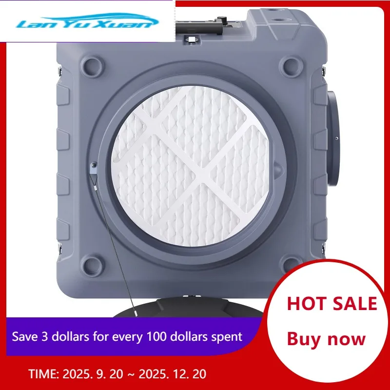 

SucceBuy Air Scrubber with 3-Stage Filtration Stackable Negative Air Cleaner Machine with MERV10 for Home Industrial Commercial