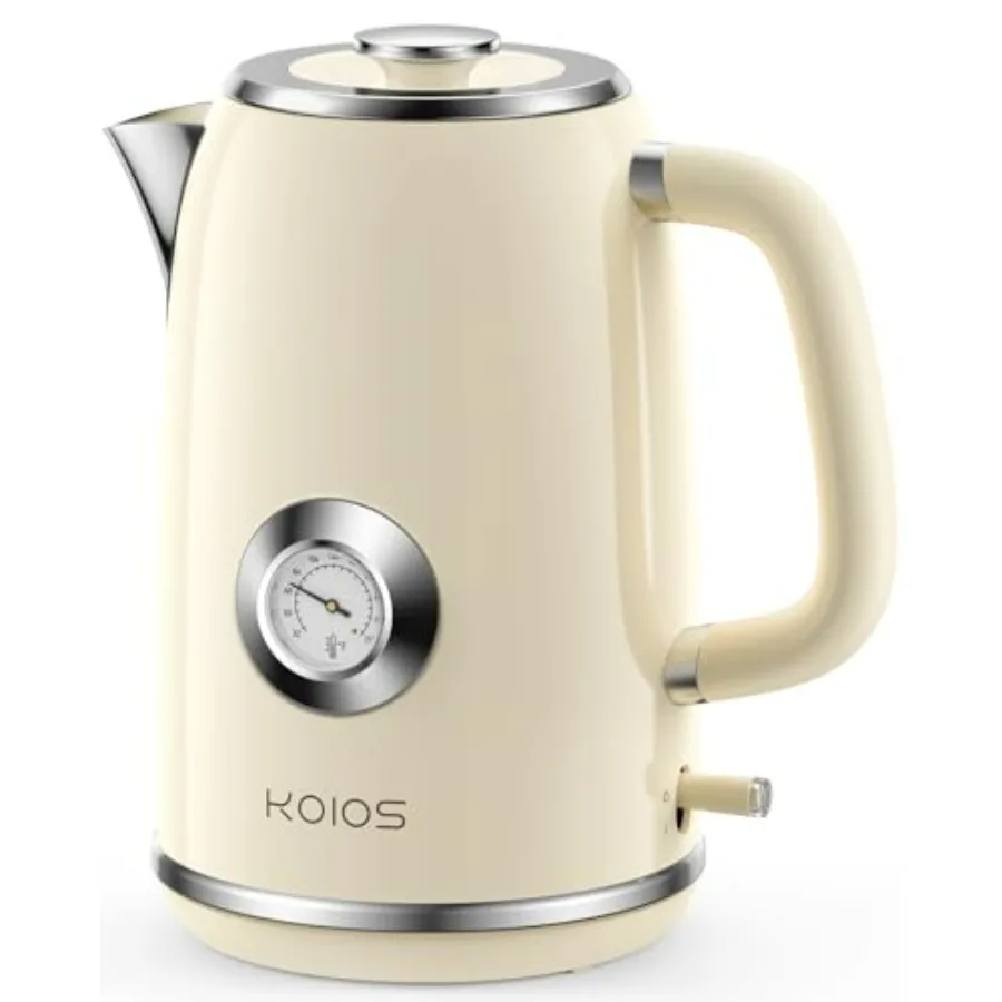 

Электрический чайник 1,8 л, 1500 Вт, быстрое кипячение, из нержавеющей стали, в ретро-стиле, с индикатором температуры и светодиодной подсветкой A