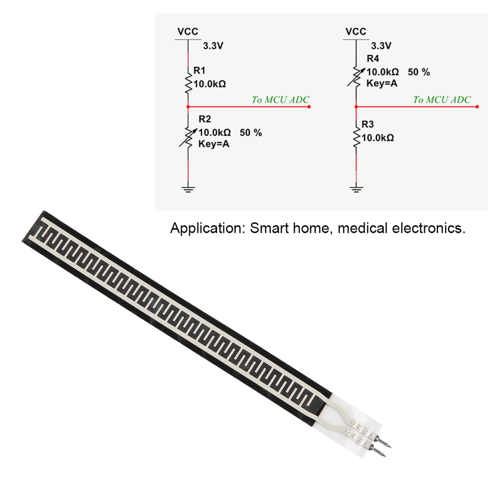 ZD10-100  Pressure Sensor 500g Resistance Type Thin Film Pressure Sensor Force Sensor