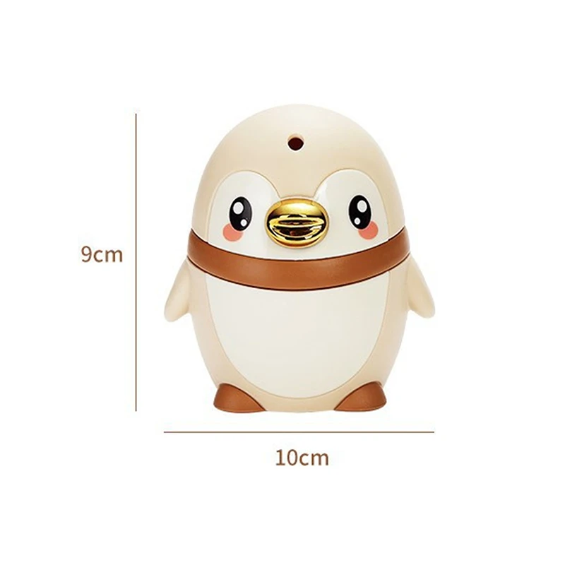 Portable Toothpick Holder Plastic Case Adults Penguin Design Automatic Push-Out Toothpick Dispenser - Cute Penguin-Shaped