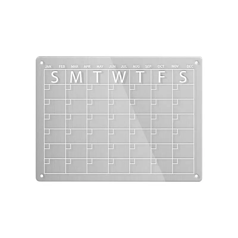 【CYBER MONDAY】Transparent+Calendar 30X40cm8 Magnetic Pens Acid Magnetic Calendar, Refrigerator Calendar Refrigerator Note Sticke