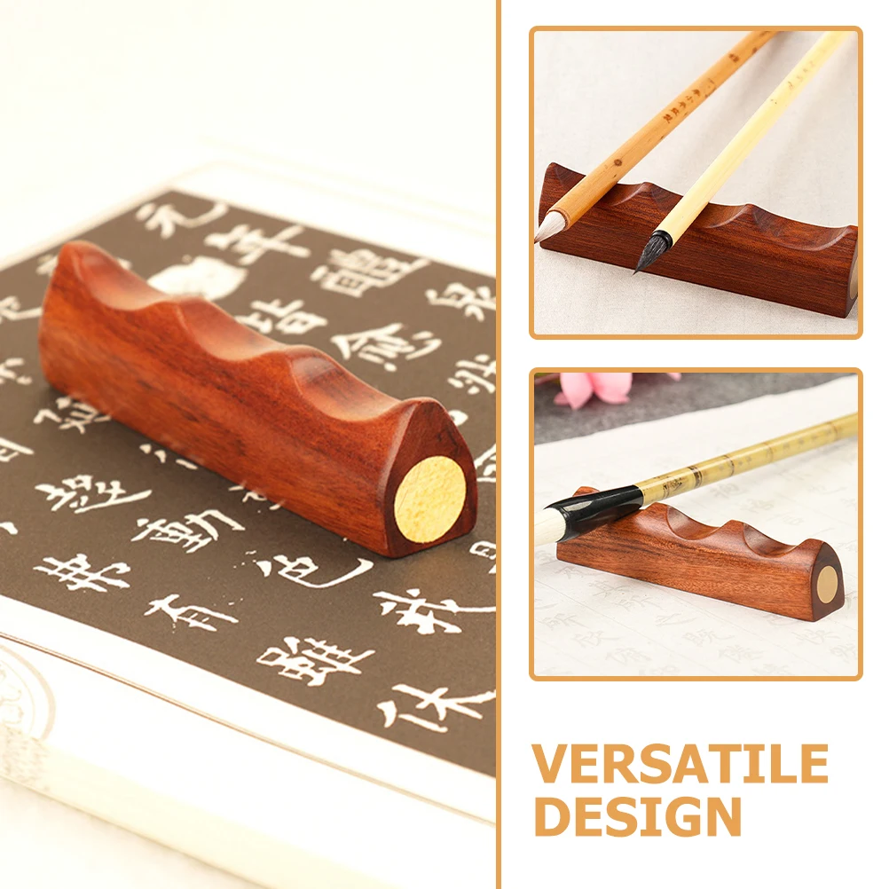 Holz Halter Chinesischen Stil Tinte Stift Stehen Desktop Dekoration Kalligraphie Rack Multifunktionale Lagerung Rack Exquisite Langlebig