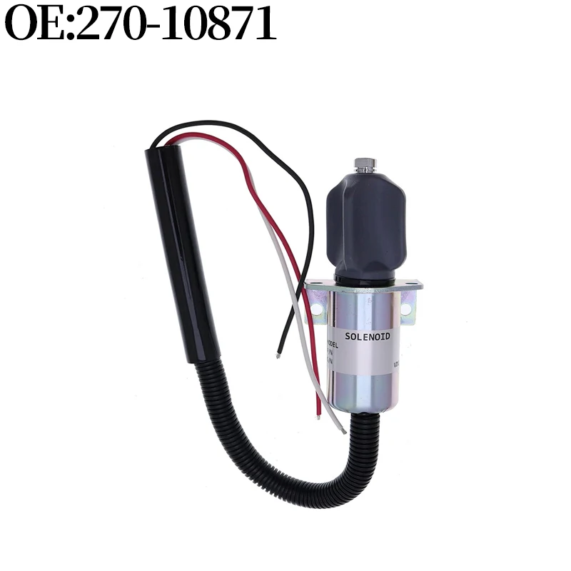 

270-10871 27010871 Stop Cut Off Flameout Solenoid Valve (3-Wire) for Marine Captain Accessories High Quality Brand New Parts