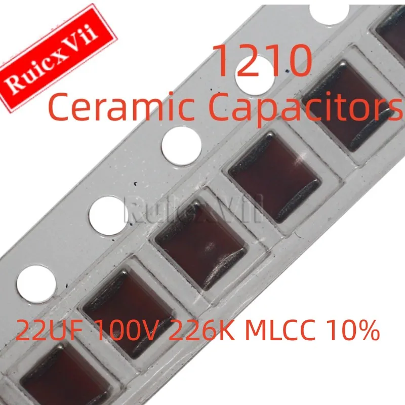

Керамические конденсаторы 1210 22UF 100V 226K MLCC 10% 3225 SMD (10 шт.)