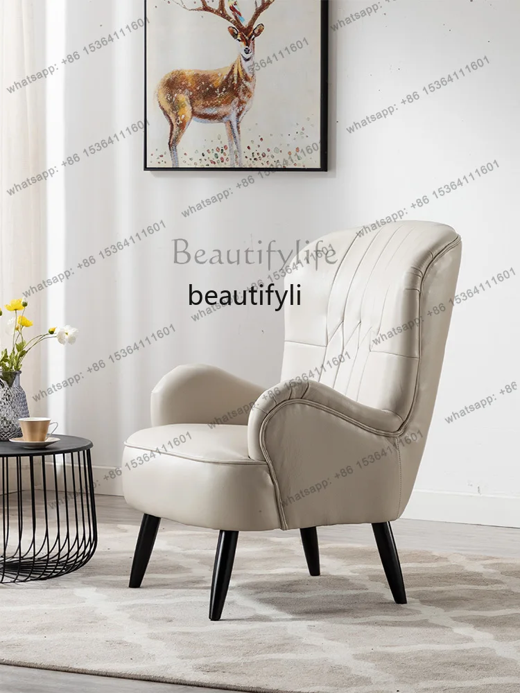 Factory Direct American Light Luxury Single Sofa Chair High Back Living Room Cafe Nordic Leisure Tiger Chair