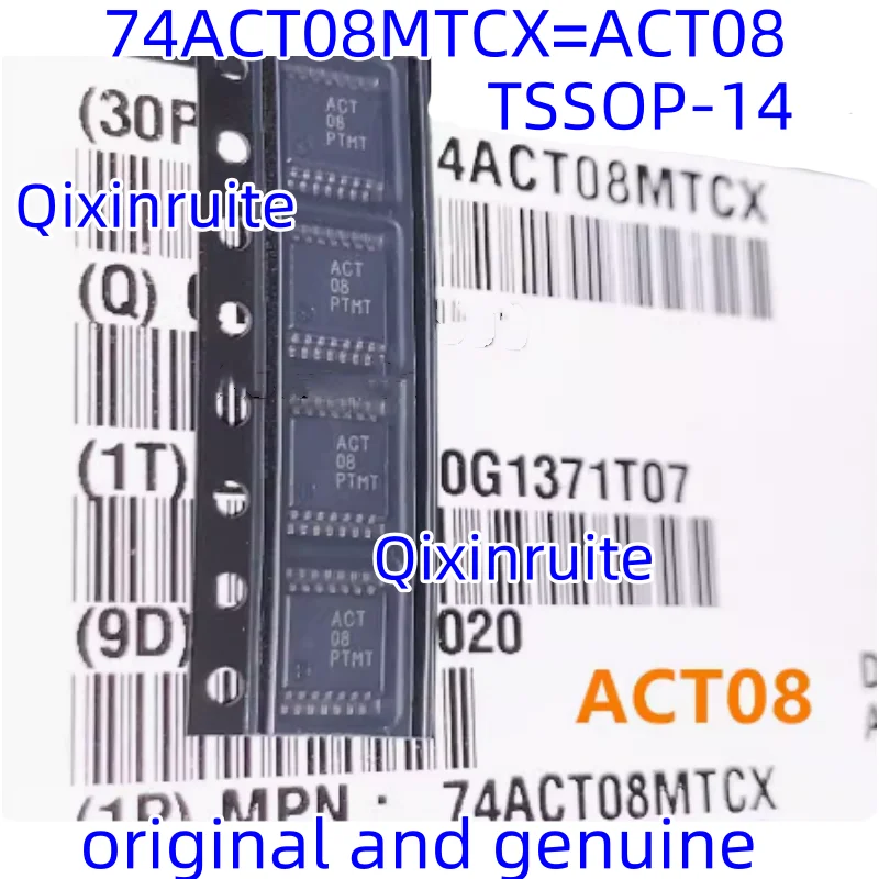 Qixinruite Brand new original 74ACT08MTCX=ACT08 SMD TSSOP-14 dual input and gate logic gate chip IC