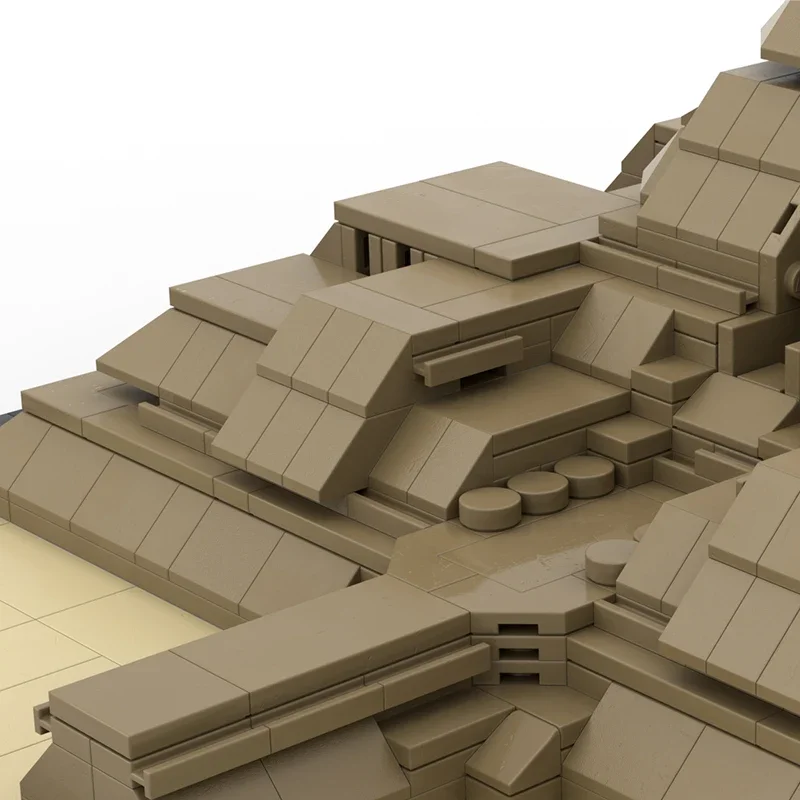 Bloques de construcción de vista de calle Medieval para niños, modelo MOC, Palacio del desierto, regalos de tecnología Modular, juguetes de ensamblaje de vacaciones, traje