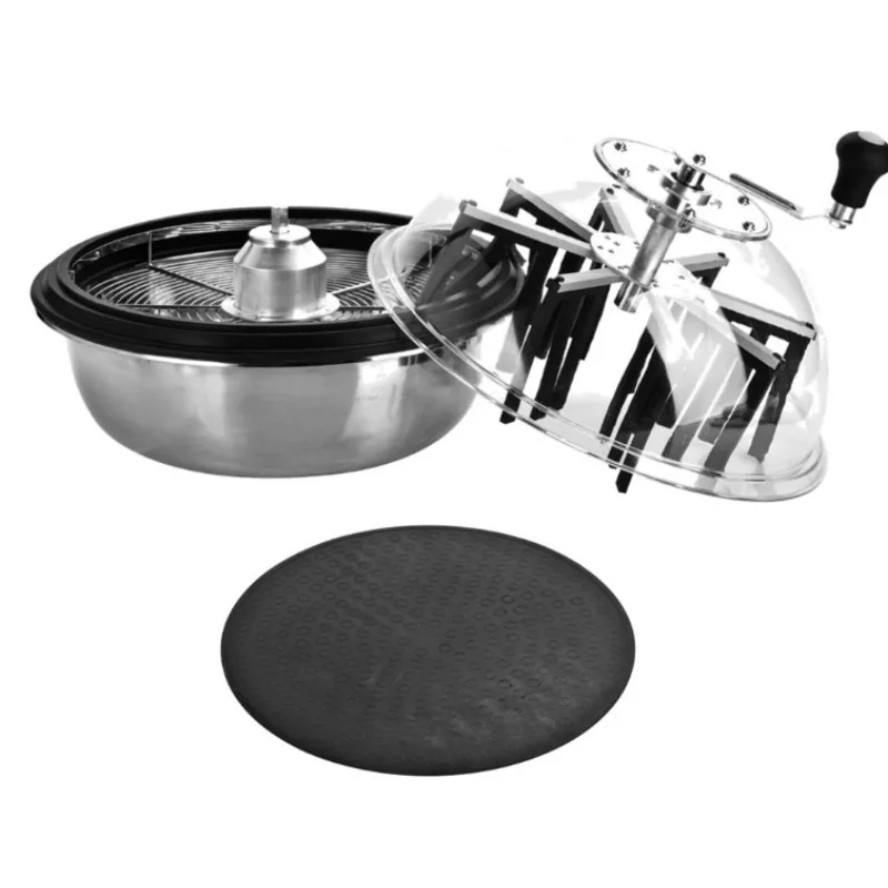 16 Inch Hydroponic Leaf Bowl Trimmer Twisted Spin Cut Plant Bud Grass Trimmer Manual Rotary Trimming Machine For Hydroponics