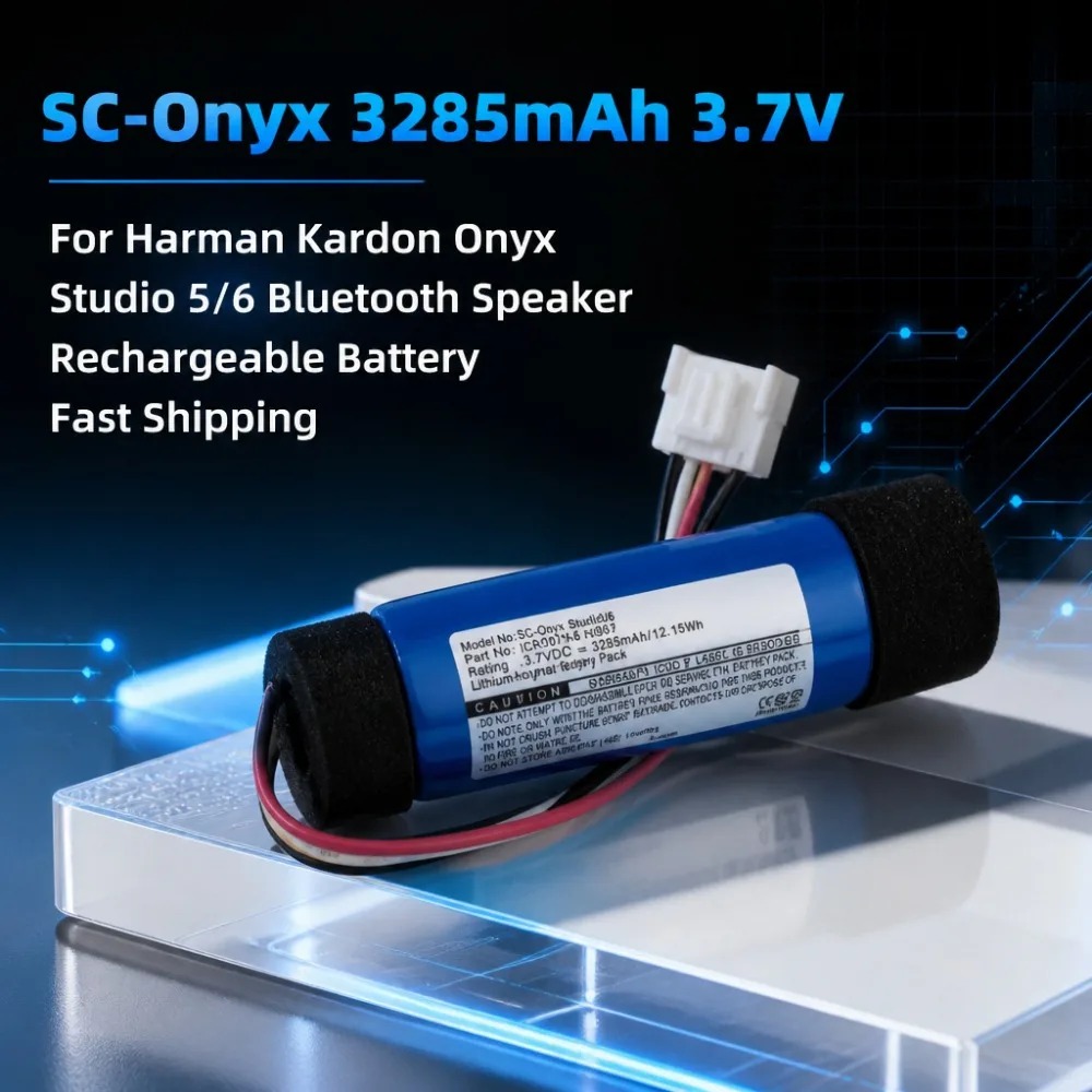 New SC-Onyx 3285mAh 3.7V Li-Po Battery For Harman Kardon Onyx Studio 5/6 Bluetooth Speaker Rechargeable Battery Fast Shipping