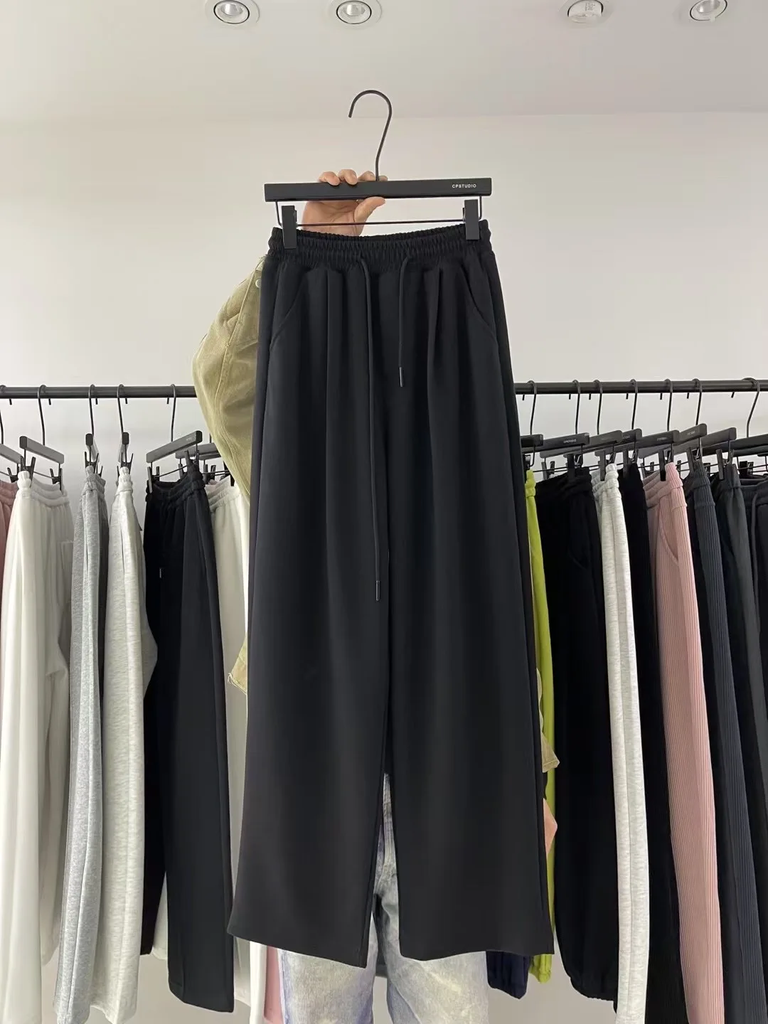 

Spring Summer New Loose Straight Leg Casual Pants Men's Korean Sle Trendy All-Match Wide Leg Pants Men's Color White ...