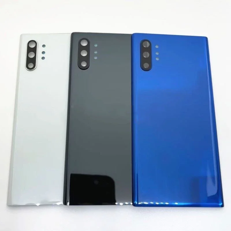 Note 10 Battery Back Cover For Samsung Galaxy Note 10 Plus N970F N975F Rear Door Housing Case Replacement Parts With Camera Lens