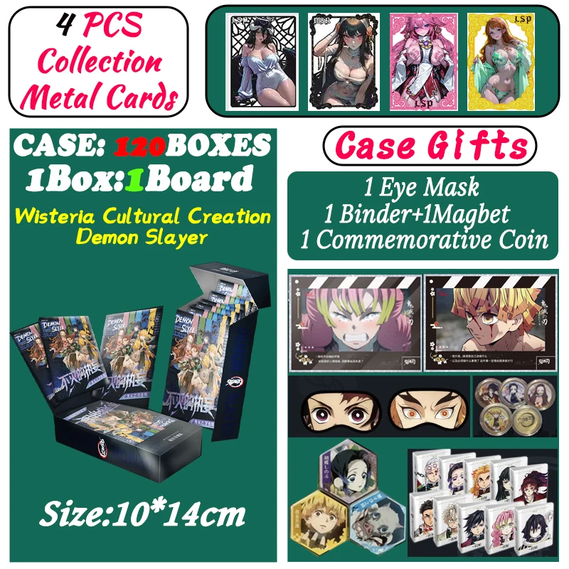 

Новейшая доска Wisteria Cultural Creation Demon Slayer, Nezuko Shinobu Kimetsu Yaiba, коробка-бустер Tcg, игрушка-карта, хобби, подарки