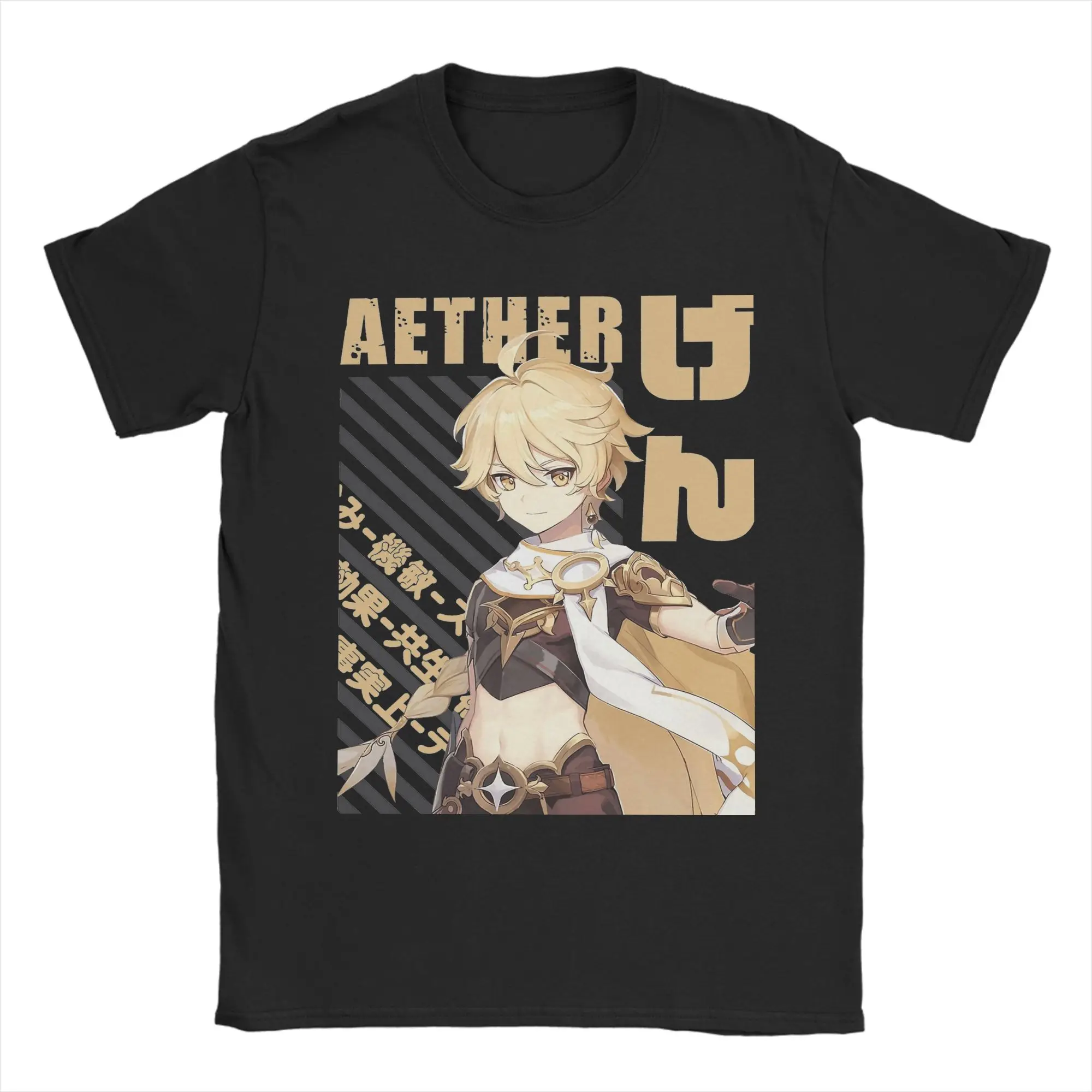 Men Women's Genshin Impact Aether T Shirts  100% Cotton Clothes Casual Short Sleeve Round Neck Tee Shirt Classic T-Shirts