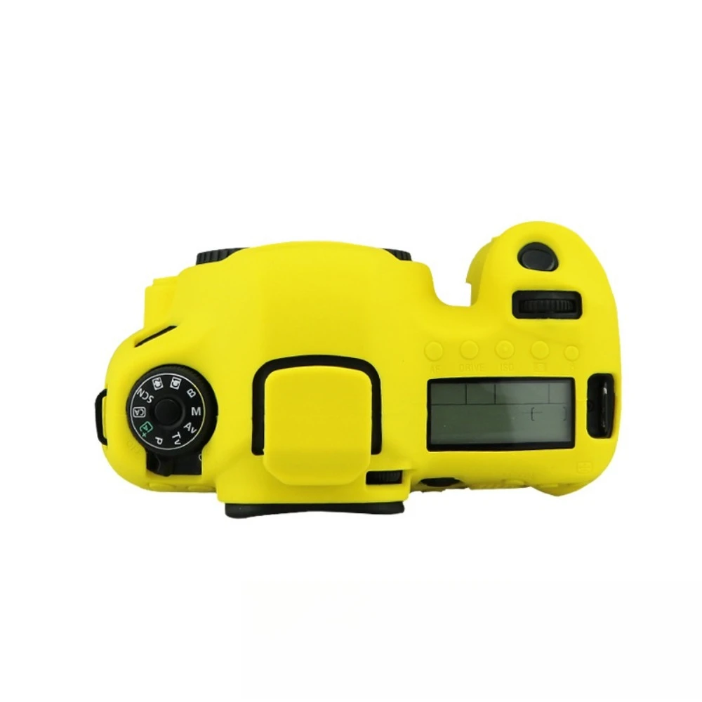 SLR Silicone protective cover Bag Shockproof and Lightweight For Canon 6D Camera Protective Soft Shell + free tempered film