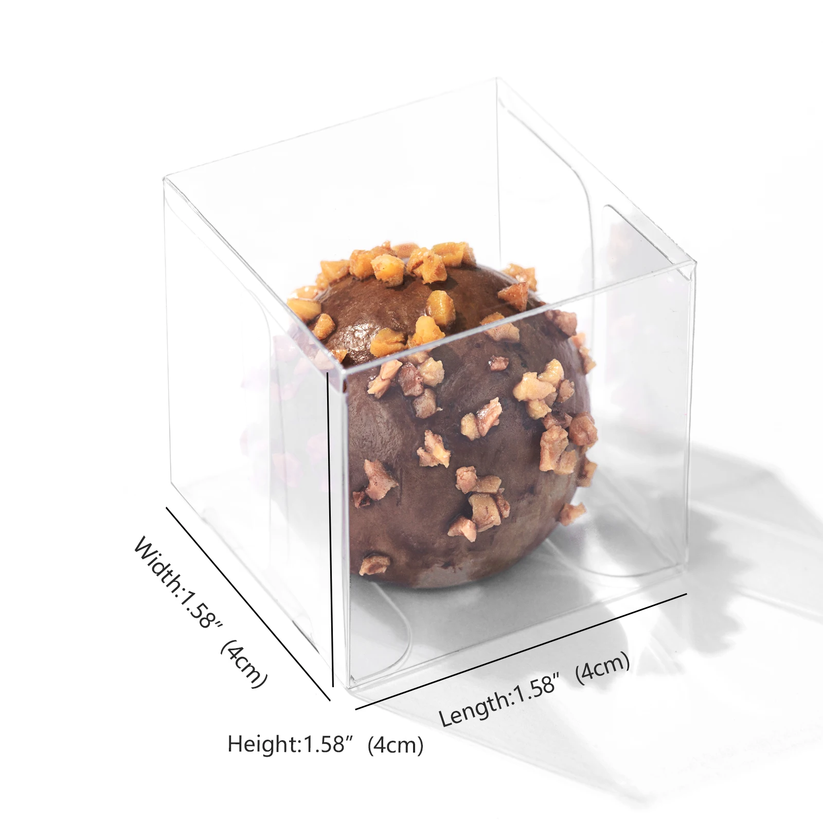Small Candy Gift Boxes, Clear Chocolate Truffle Packaging