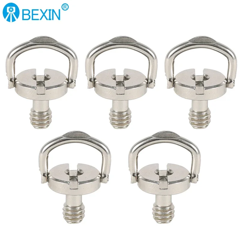 Metal 1/4 camera screw for quick release plate 1/4 inch Folding D-Ring Adapter Tripod Monopod Quick Release Plate Camera Screw