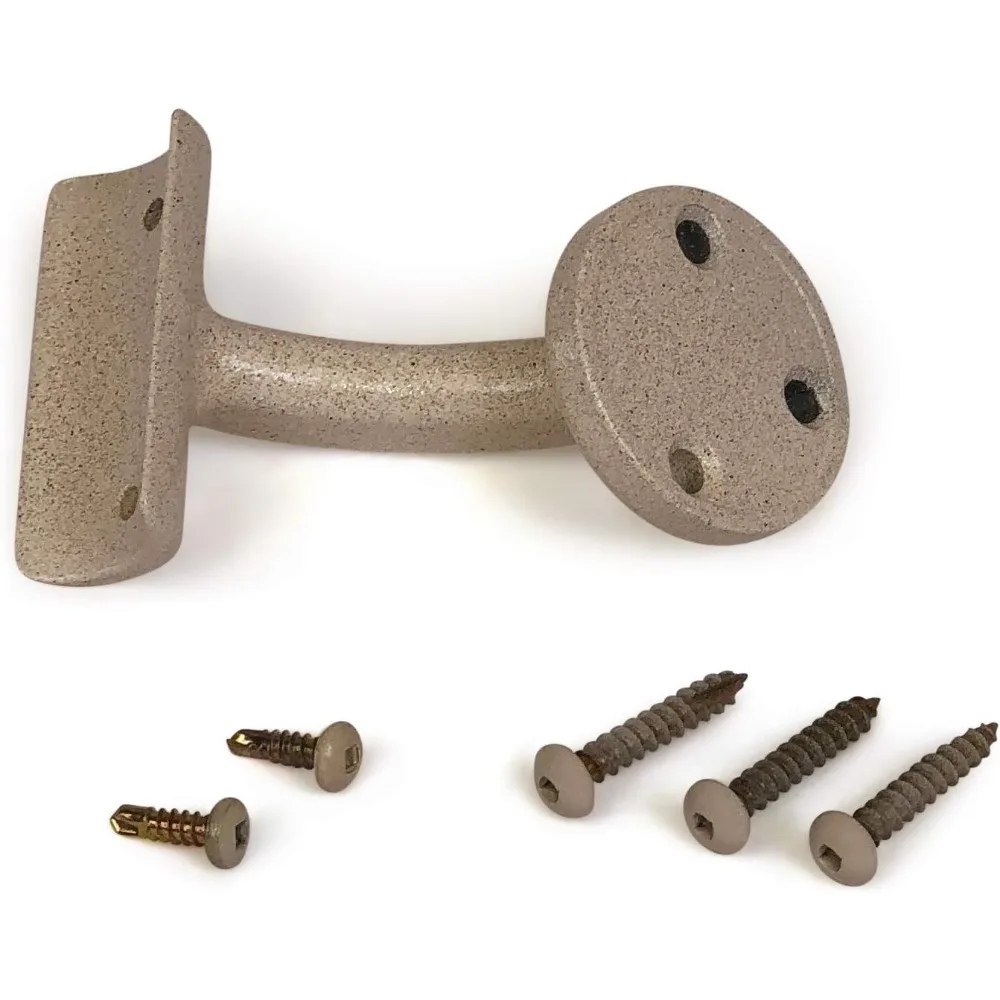 CHR 12' Handrail Section with Returns - Sandy Shore -Easy to Install Stair Hand Rails  USA Made, ADA Compliant Porch Railing -