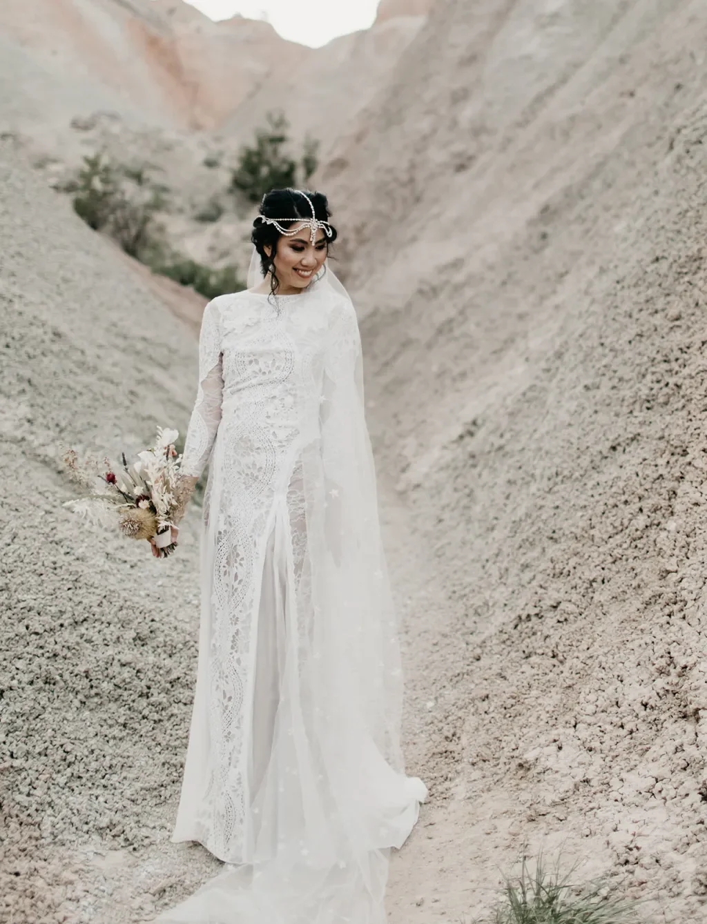 Robe de Mariée en Dentelle de Style Bohème à Manches sulf, Dos aux, Sexy, pour les Patients, Quelle que soit la Doublure Champagne, pour la Plage, 2023