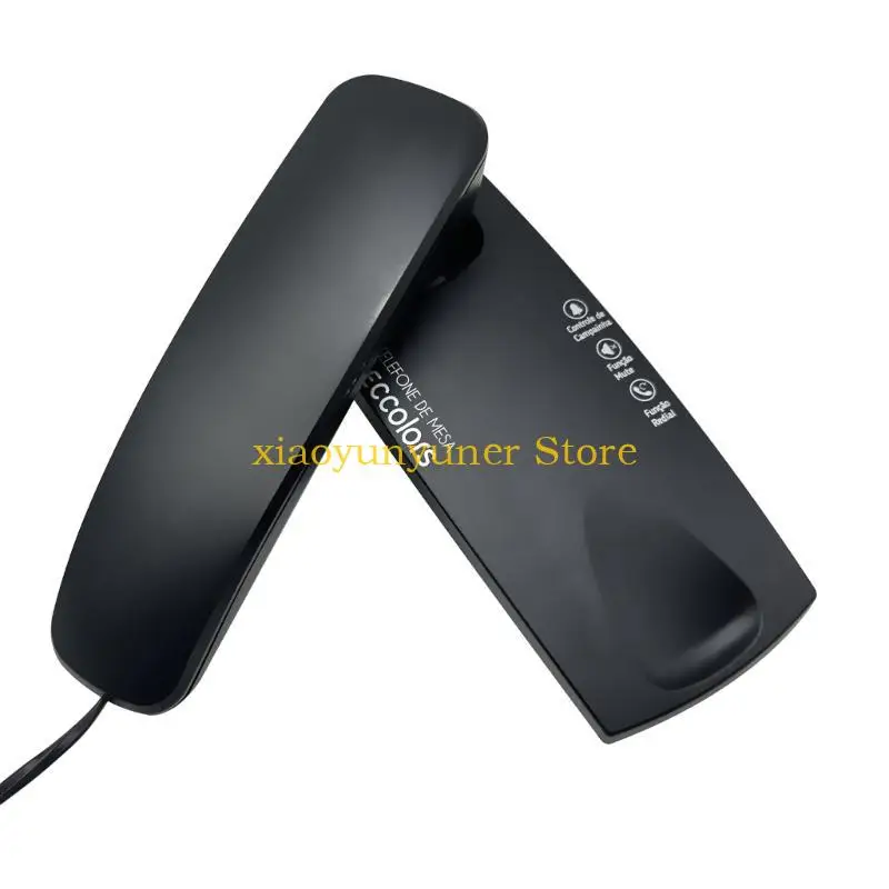P9JB Corded Landline Telephone Wall Mountable Desk House Phones with Large Buttons Home Phone Last Number Redial Pause