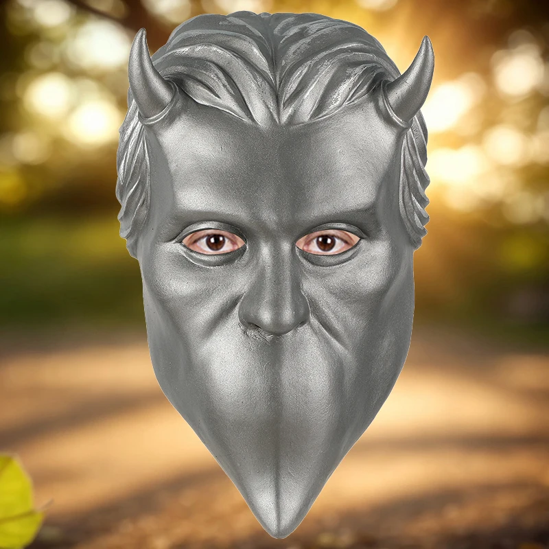 

Латексная маска Ghost BC Nameless Ghoul, реалистичный головной убор для косплея в стиле дьявола для Хэллоуина, концертов, вечеринок и выступлений в барах, единый размер