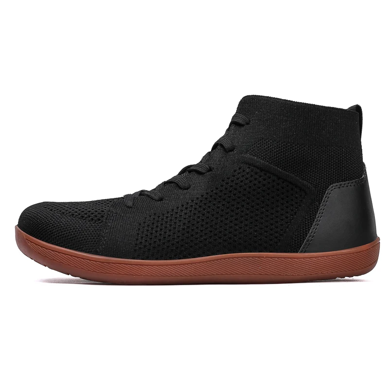 Men/Women High Top Minimalist Barefoot Shoes | Wide Toe Box + Zero Drop Sole Walking Shoes