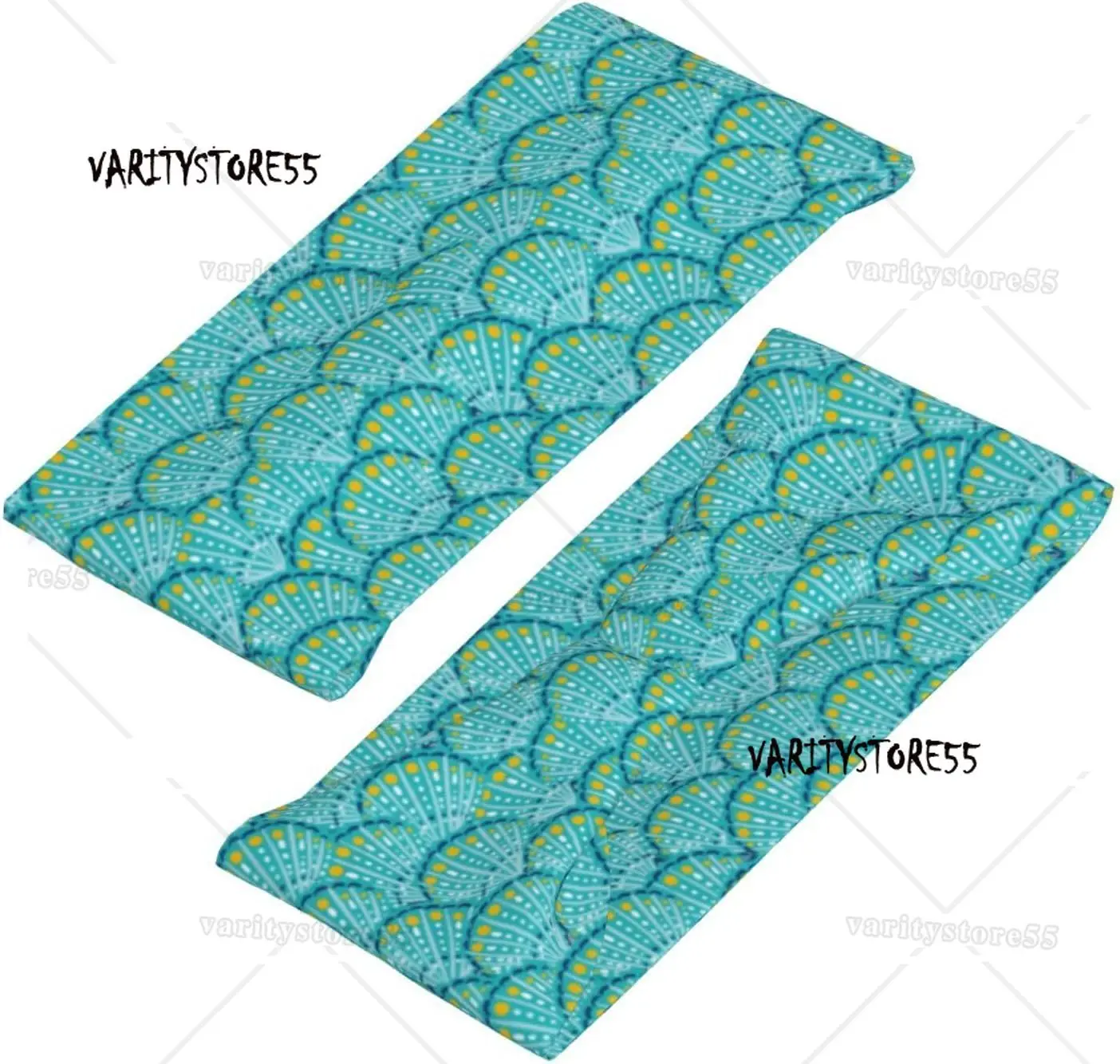 美しい貝殻プリントスポーツヘッドバンド男性用女性再利用洗浄メンズヘッドバンドスウェットバンドランニングヨガフィットネスワークアウト