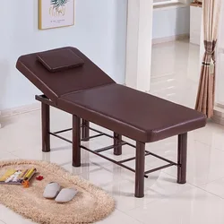 Mesa de massagem profissional SPA Mobiliário de salão dobrável Cama PU grossa Mesa de tatuagem de beleza Moda estável